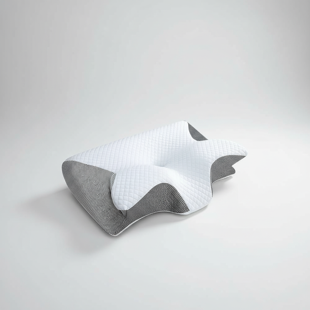 Ergonomisches Nackenkissen Memory-Foam atmungsaktive abnehmbare Hülle