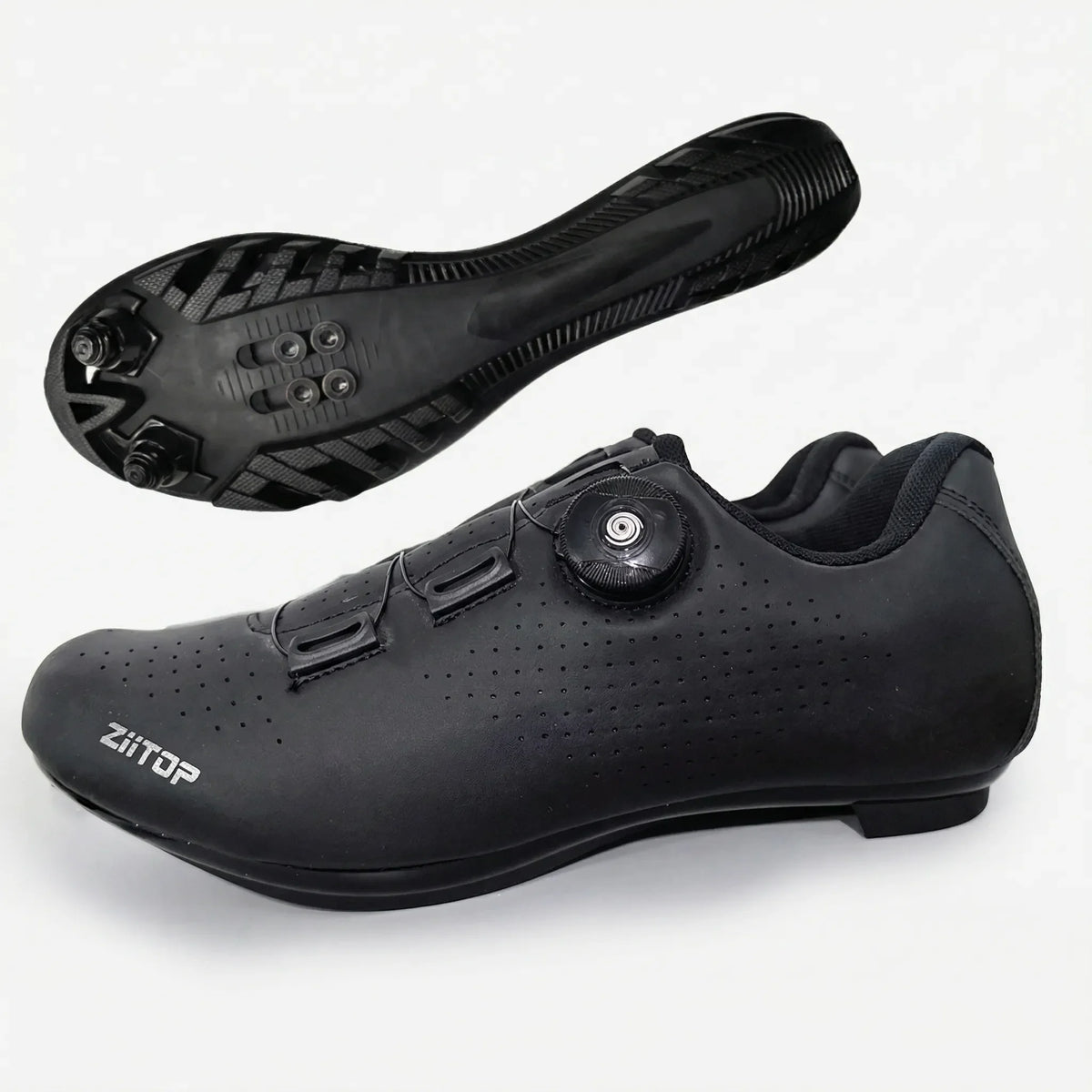 Rennrad-Schuh mit SPD-Schuhplatte und Drehregler-Verschluss