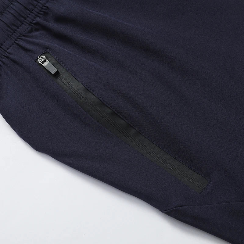 Herren Sportshorts schnelltrocknend atmungsaktiv mit Reissverschlusstaschen