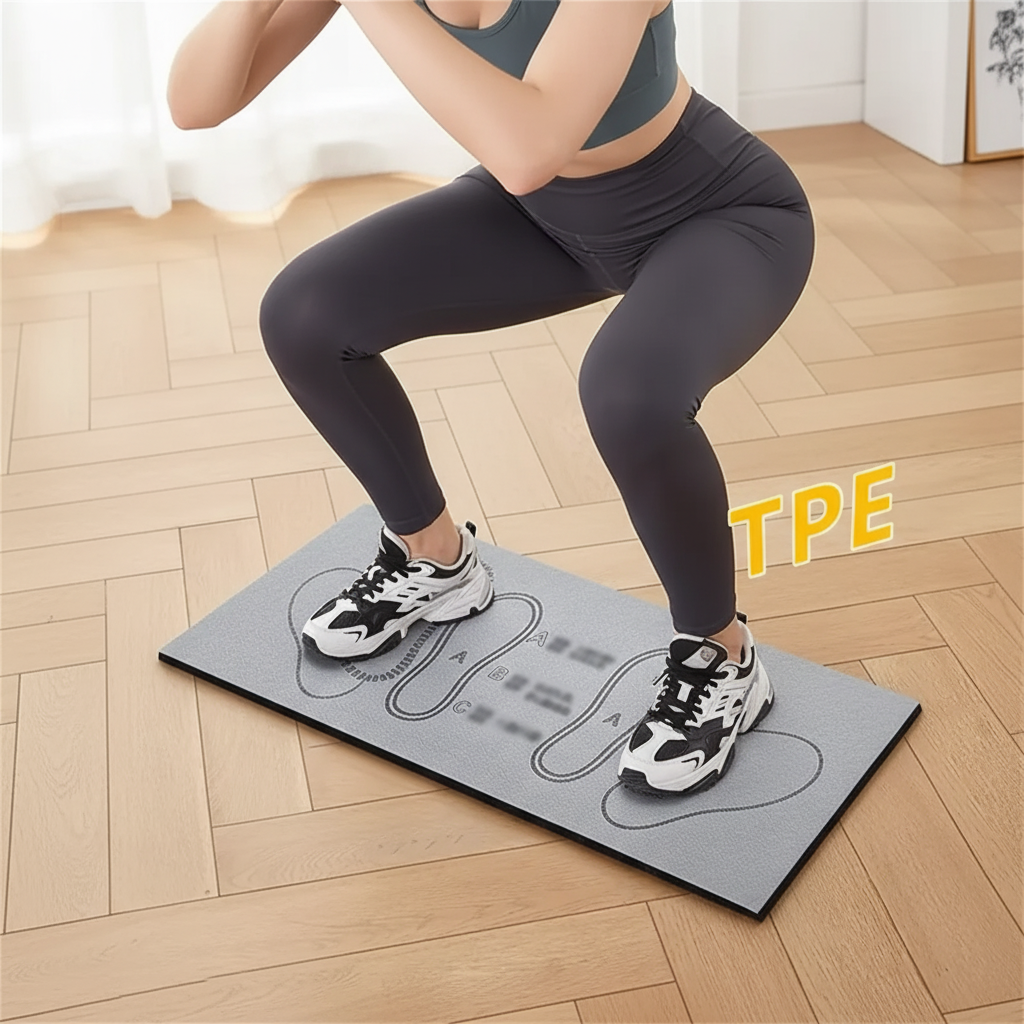 Kompakte Squat-Trainingsmatte mit rutschfester gepolsterter Oberfläche