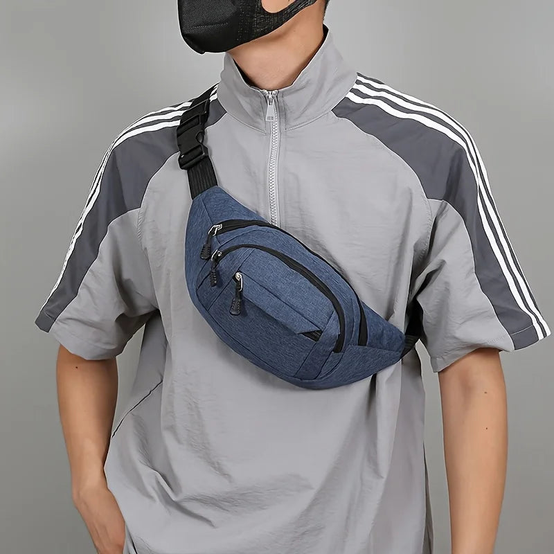 Mehrtaschen-Hüfttasche mit verstellbarem Riemen Crossbody-Tragen