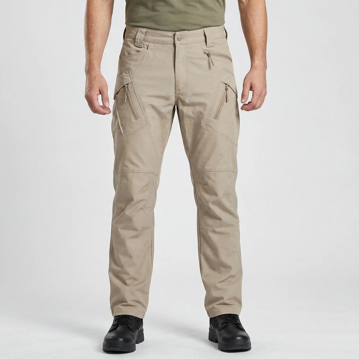 Herren-Cargohose mit mehreren Utility-Taschen und geradem taktischem Schnitt