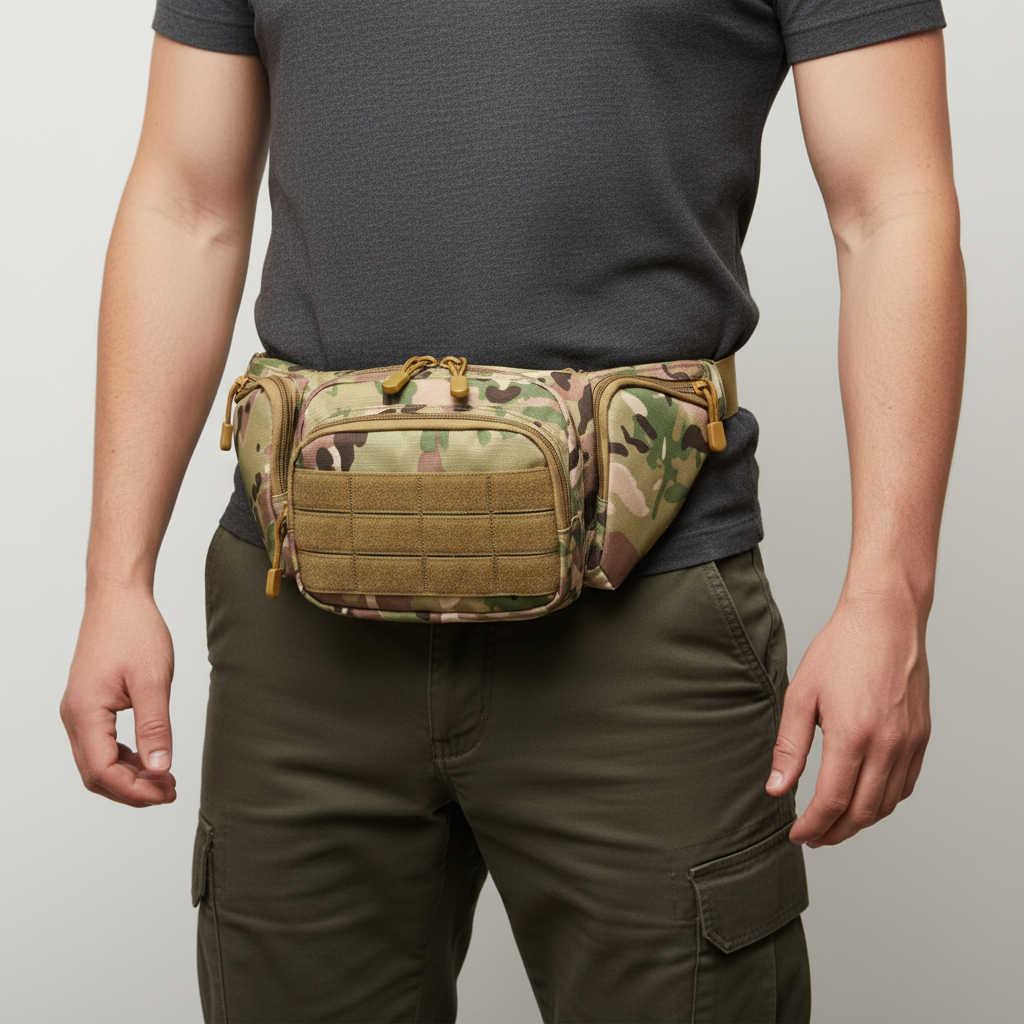 Taktische Gürteltasche wasserdicht Oxford-Stoff mit MOLLE-System