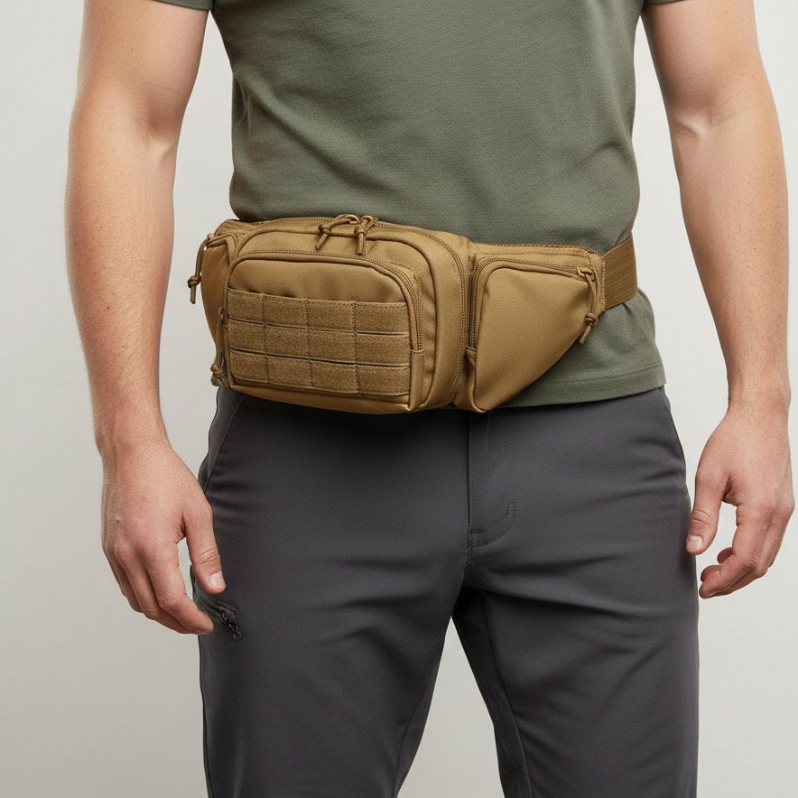 Taktische Gürteltasche wasserdicht Oxford-Stoff mit MOLLE-System