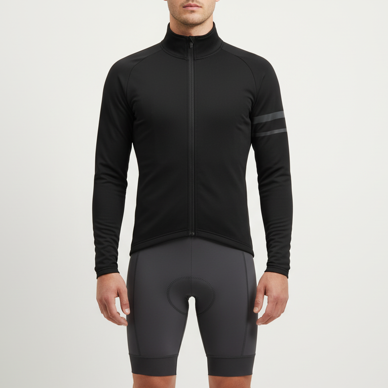 Isolierte Langarm-Radjacke Herren windbeständig warm reflektierend