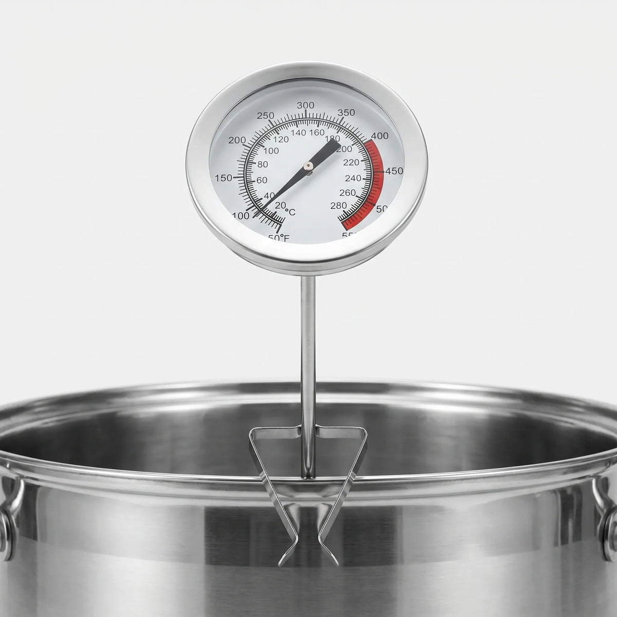 Frittierthermometer Langsonde analoges Zifferblatt Pfannenklemme