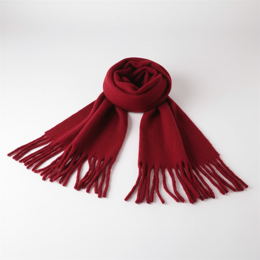 Winterschal übergroß flauschig Strickumhang weich