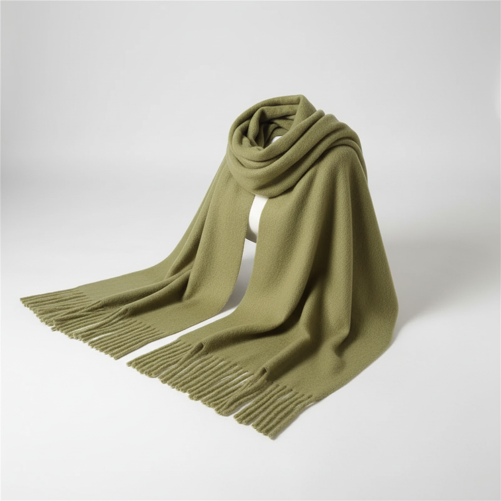 Winterschal übergroß flauschig Strickumhang weich