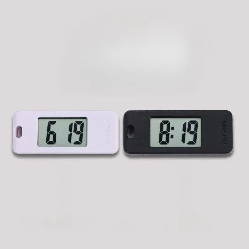 Mini LED-Schlüsselanhänger-Uhr mit digitaler Anzeige kompakt tragbar