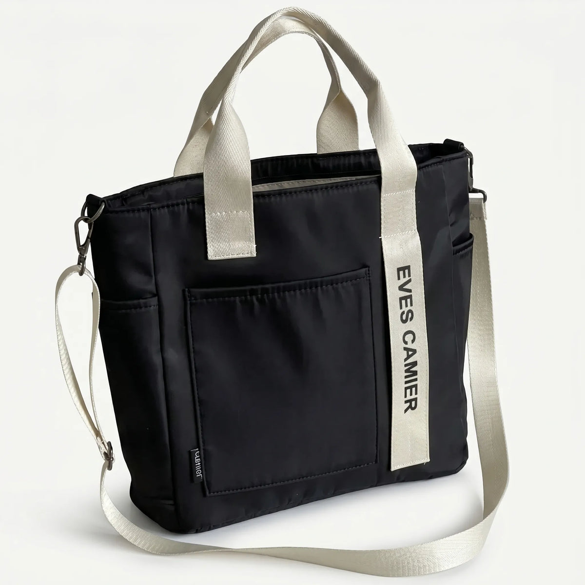 Große Shopper-Tasche mit wasserabweisendem Material und Seitenfach für Flaschen