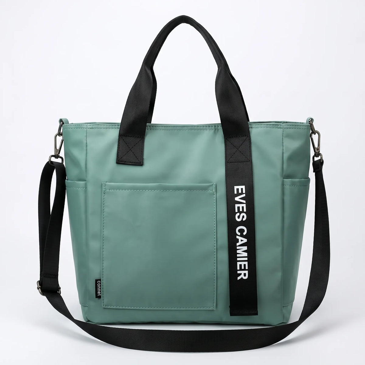 Große Shopper-Tasche mit wasserabweisendem Material und Seitenfach für Flaschen