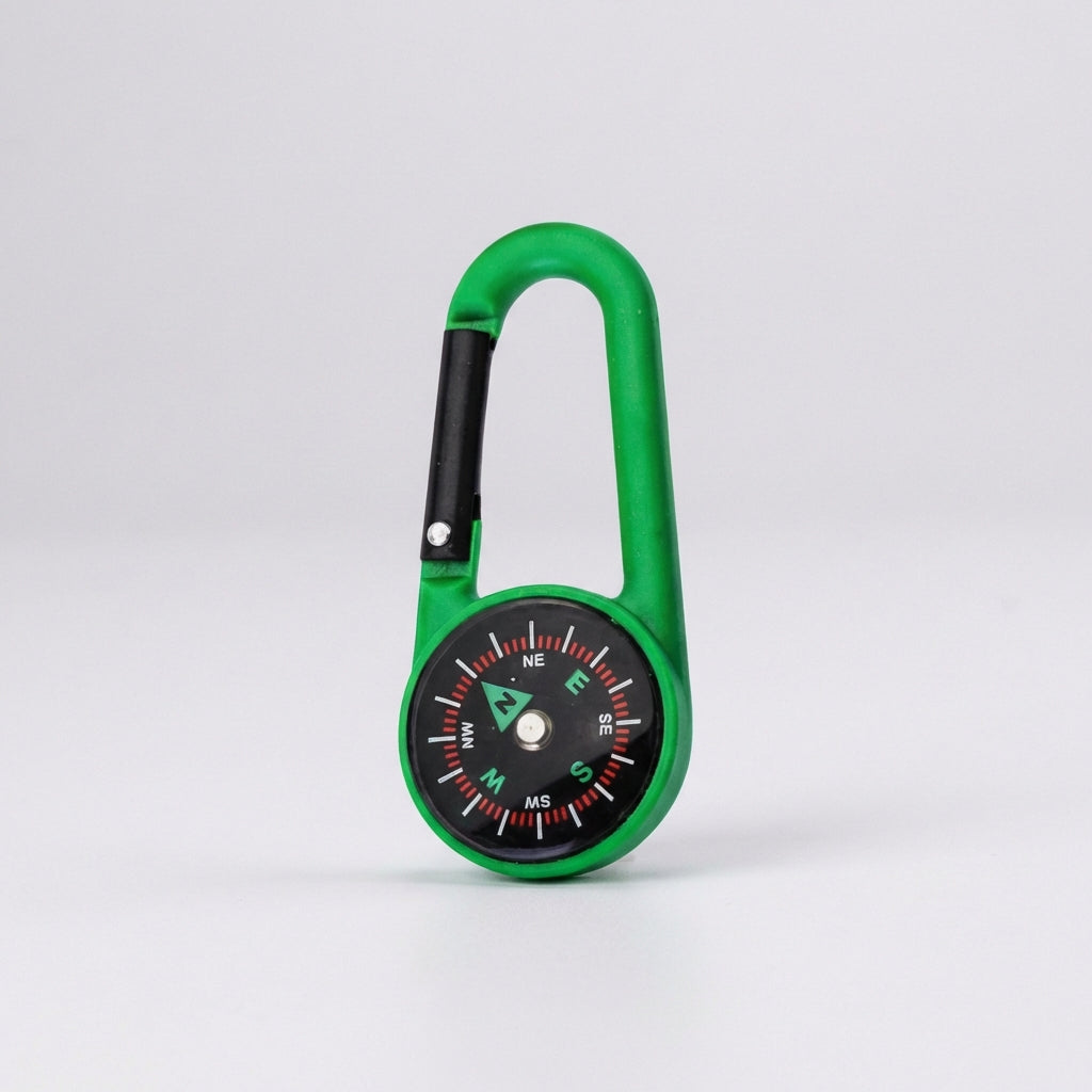 Mini Karabiner-Kompass Schlüsselanhänger mit Federklinke