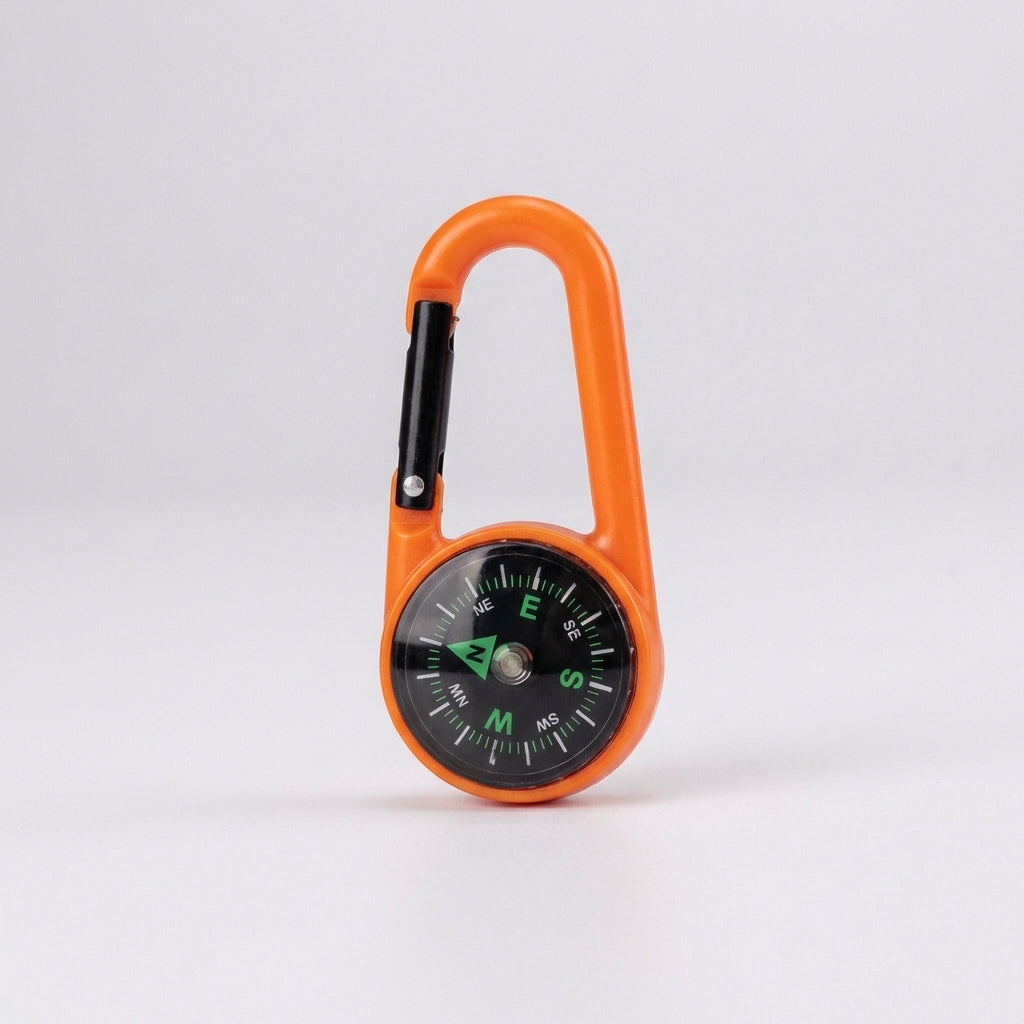 Mini Karabiner-Kompass Schlüsselanhänger mit Federklinke