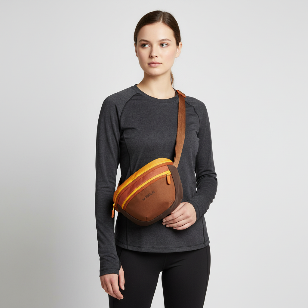 Sling-Tasche wasserabweisend verstellbarer Gurt mehrere Fächer Unisex