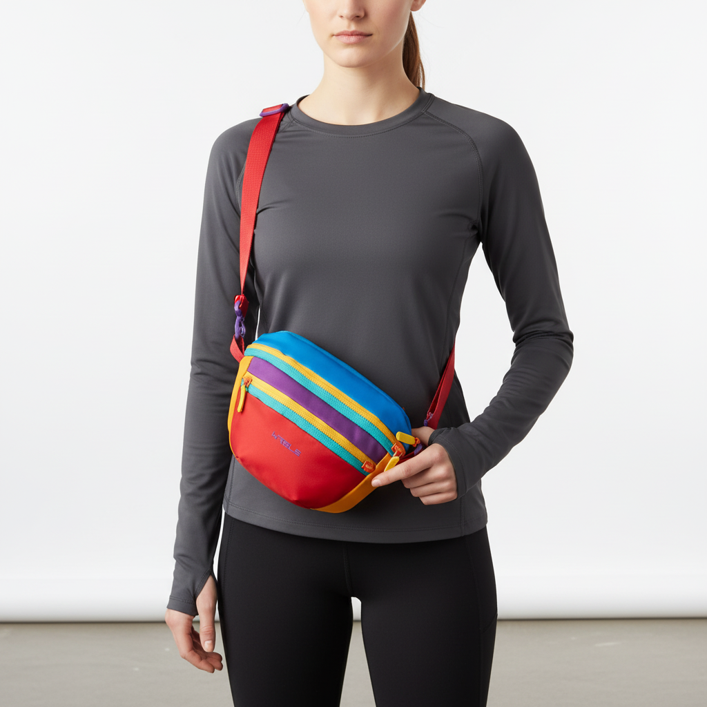 Sling-Tasche wasserabweisend verstellbarer Gurt mehrere Fächer Unisex