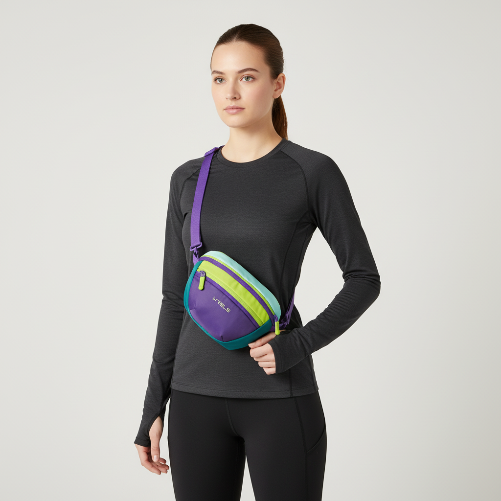 Sling-Tasche wasserabweisend verstellbarer Gurt mehrere Fächer Unisex