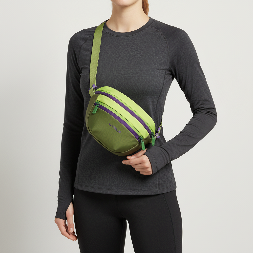 Sling-Tasche wasserabweisend verstellbarer Gurt mehrere Fächer Unisex