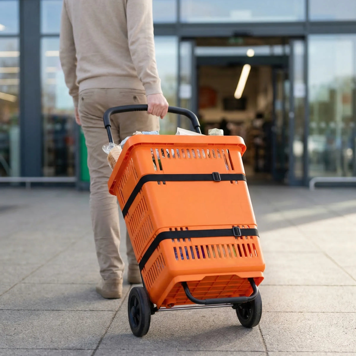 Einkaufswagen mit Rollen zusammenklappbar grosses Fassungsvermögen