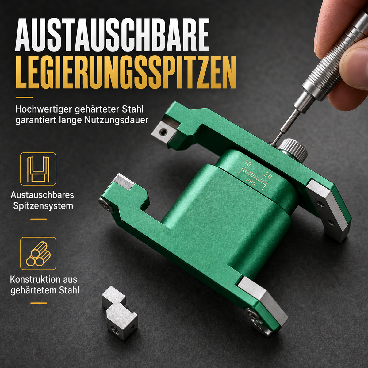 Camp Basel | Uhrenreparaturwerkzeug V-förmige Federstegzange und Pinzetten-Set zur Armbandentfernung