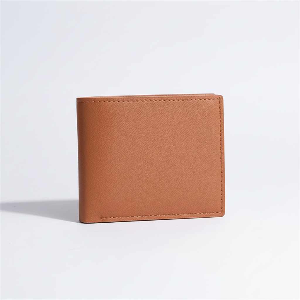 Schlanker Bifold-Geldbeutel mit Reissverschluss-Tasche und Kartenfächern