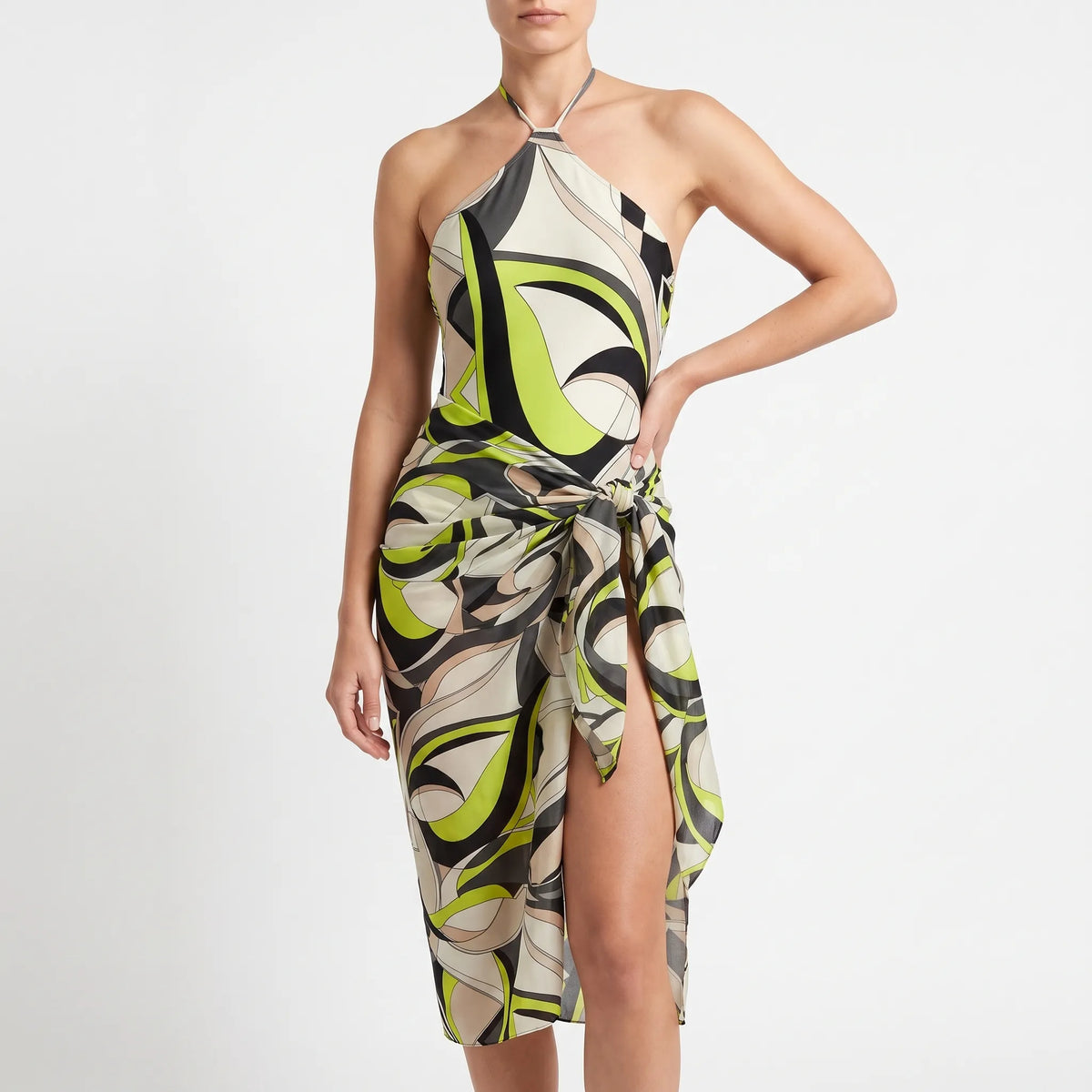 Nordspur | Varelsa Asymmetrischer Badeanzug Damen Mit Geometrischem Muster