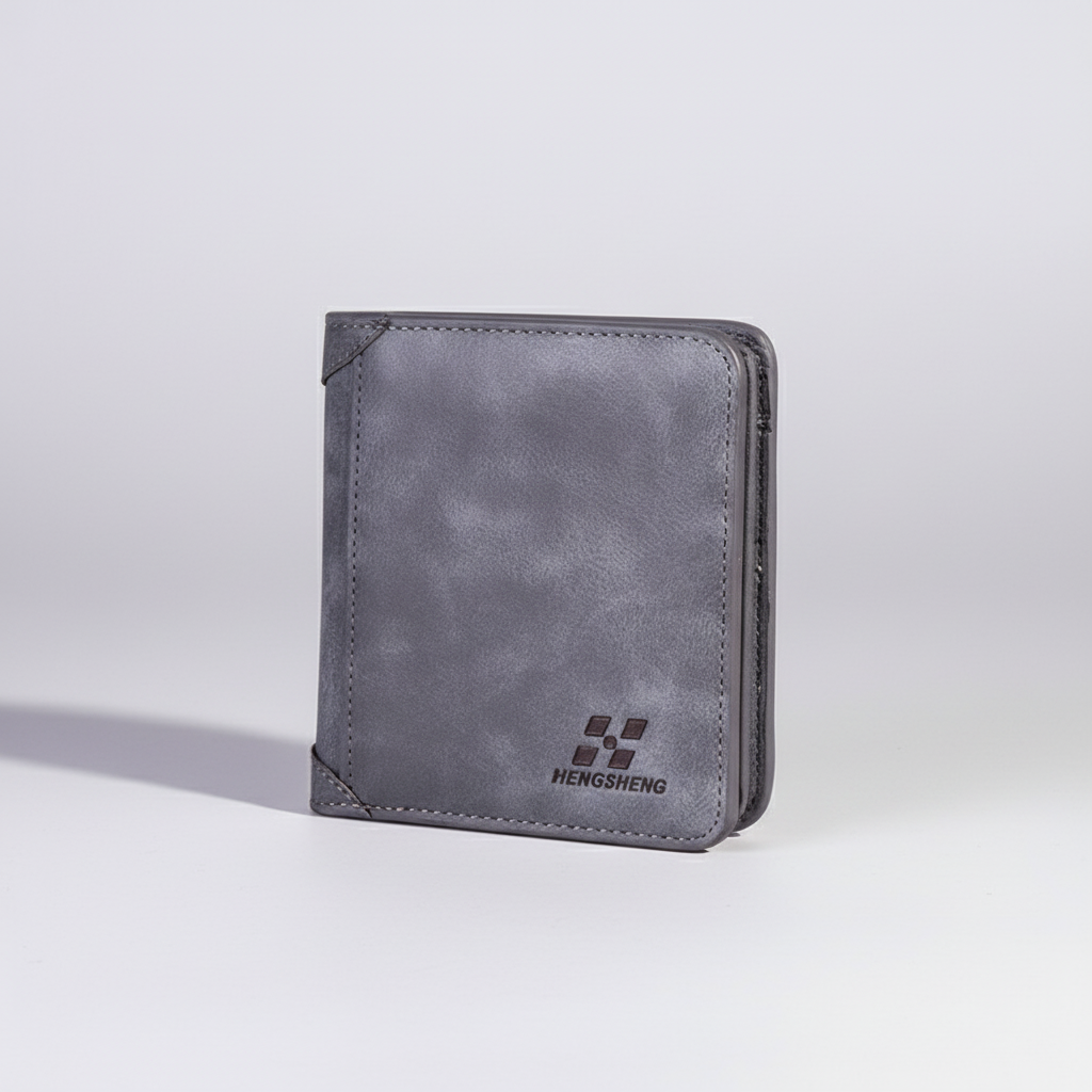 Kompakte Vintage Brieftasche mit Kartenfächern und Fototasche