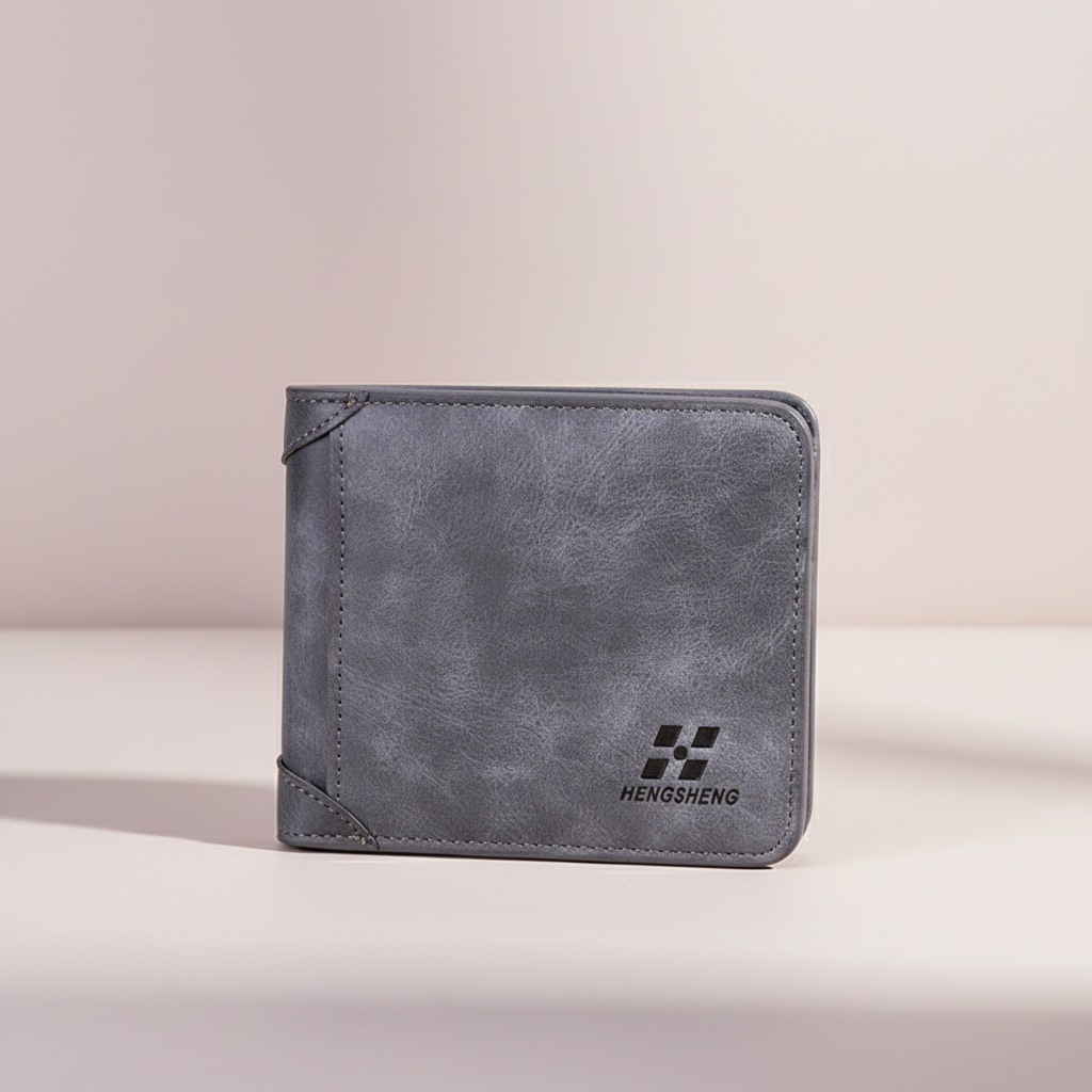 Kompakte Vintage Brieftasche mit Kartenfächern und Fototasche