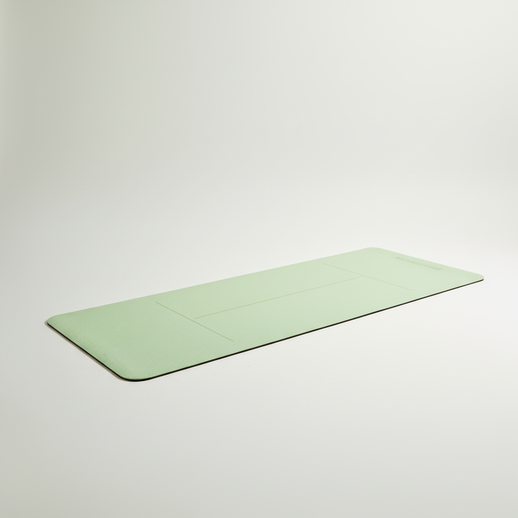 Rutschfeste Yoga-Matte mit Ausrichtungslinien anfängerfreundliche Polsterung