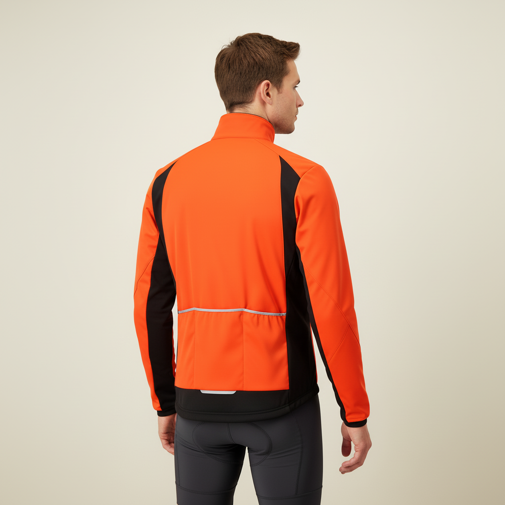 Herren-Rennradjacke winddicht atmungsaktiv reflektierend Wärmeisolierung
