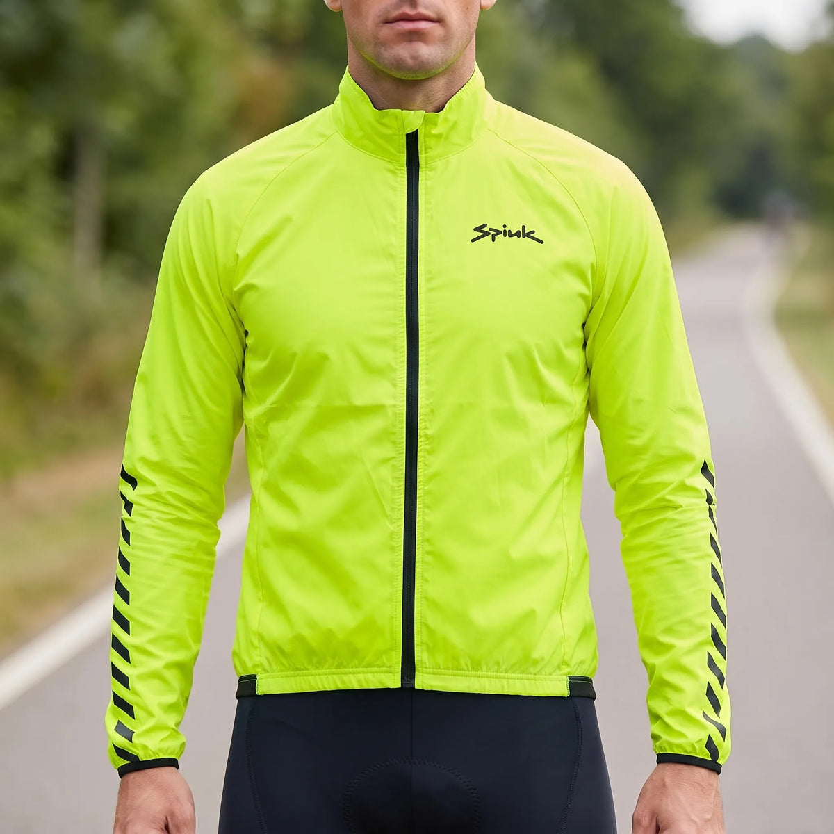 Leichte Radsport-Windjacke wasserabweisend atmungsaktiv kompakt