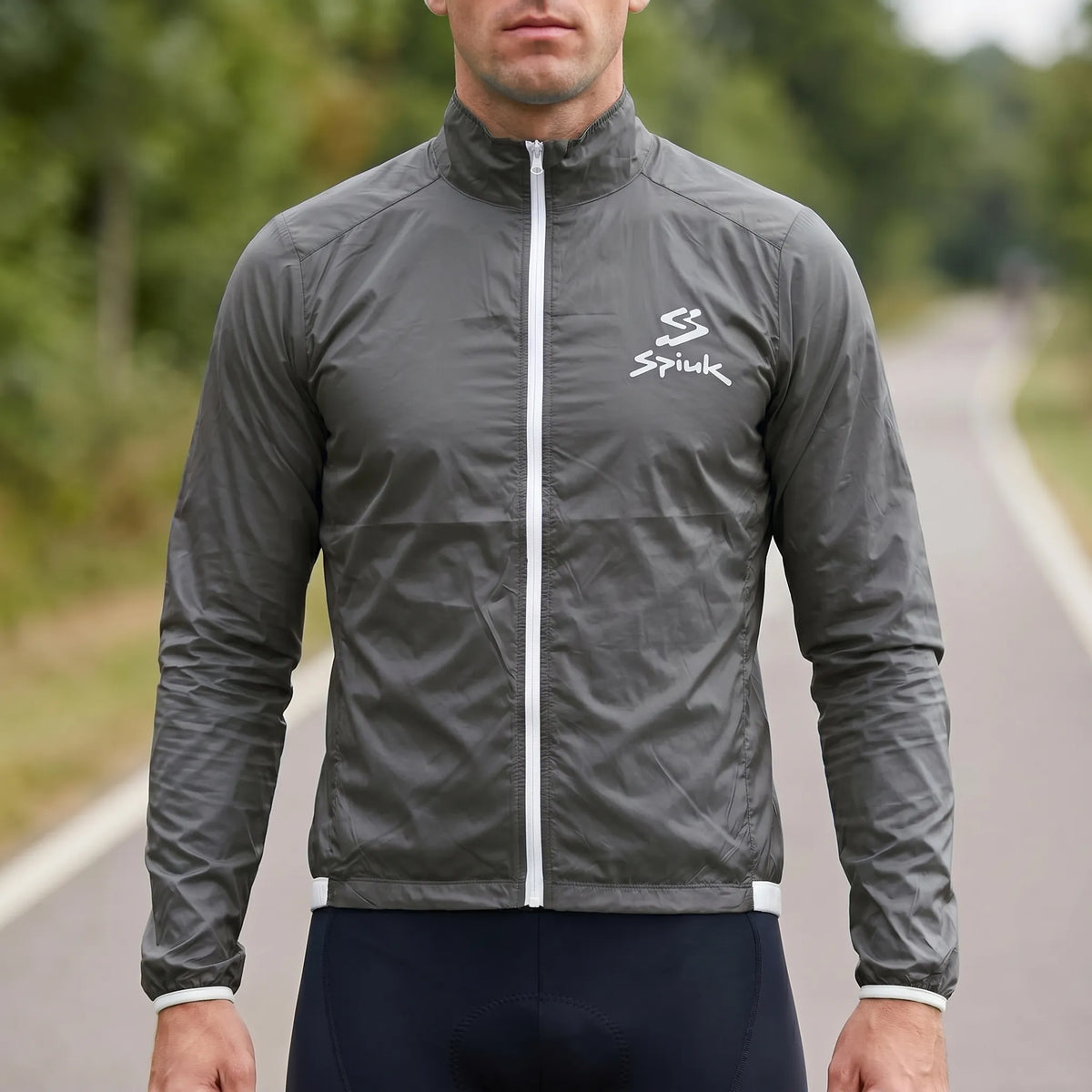 Leichte Radsport-Windjacke wasserabweisend atmungsaktiv kompakt