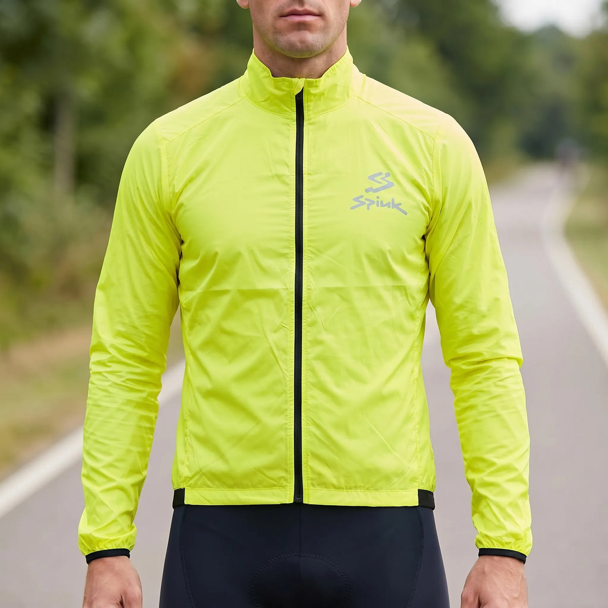 Leichte Radsport-Windjacke wasserabweisend atmungsaktiv kompakt