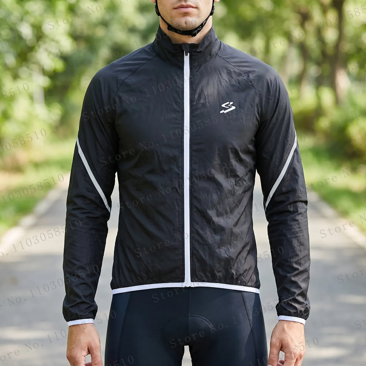 Leichte Radsport-Windjacke wasserabweisend atmungsaktiv kompakt