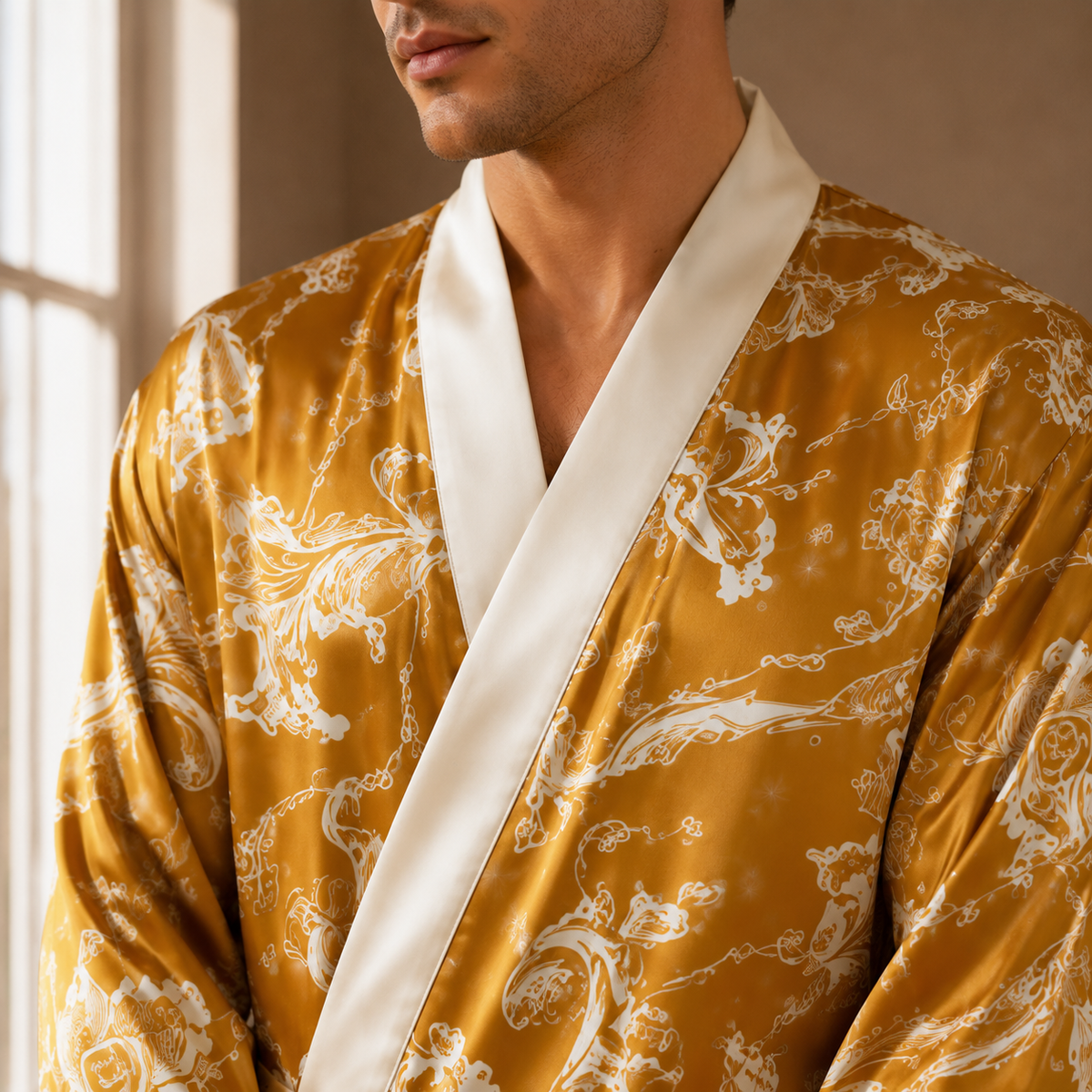 Camp Basel | Velvoro Langer Kimono-Stil Bademantel-Set