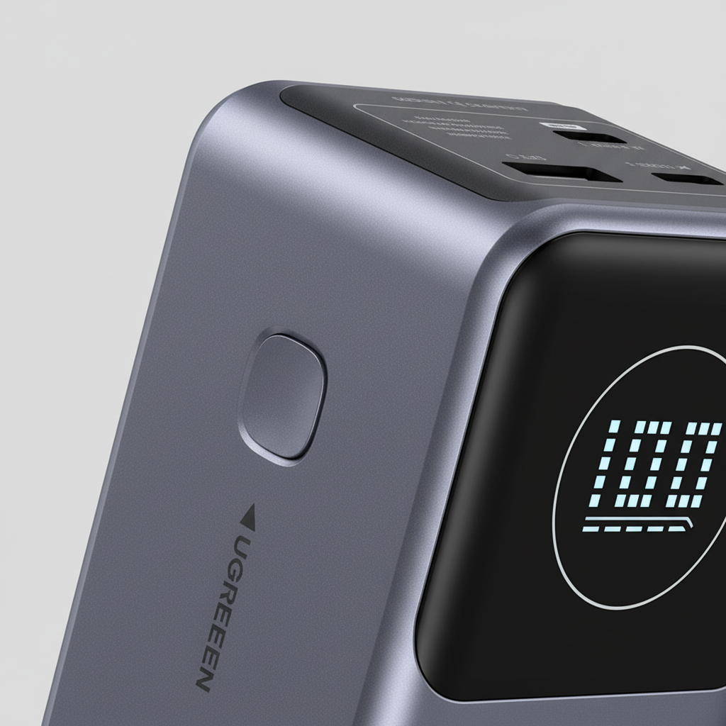 Hochleistungs-Metallpower Bank 100W mit digitalem Display