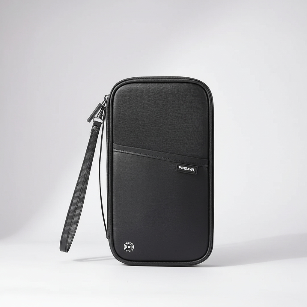 Voyantra RFID-Reisepass-Organizer mit RFID-Blockierschutz