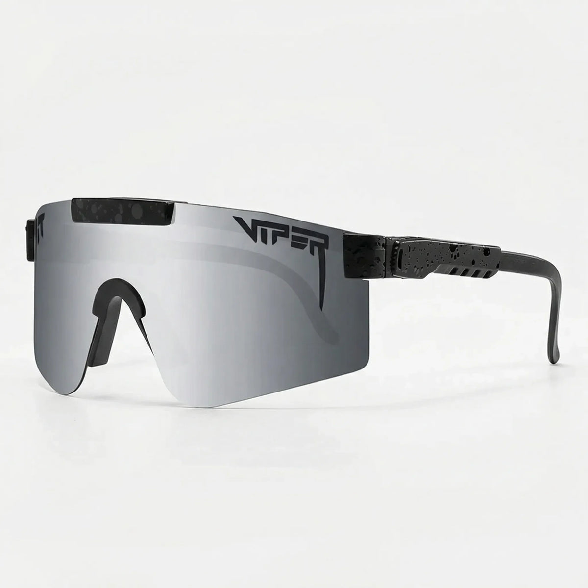 Übergroße Sportsonnenbrille mit Wraparound-Schutzglas und UV400-Gläsern