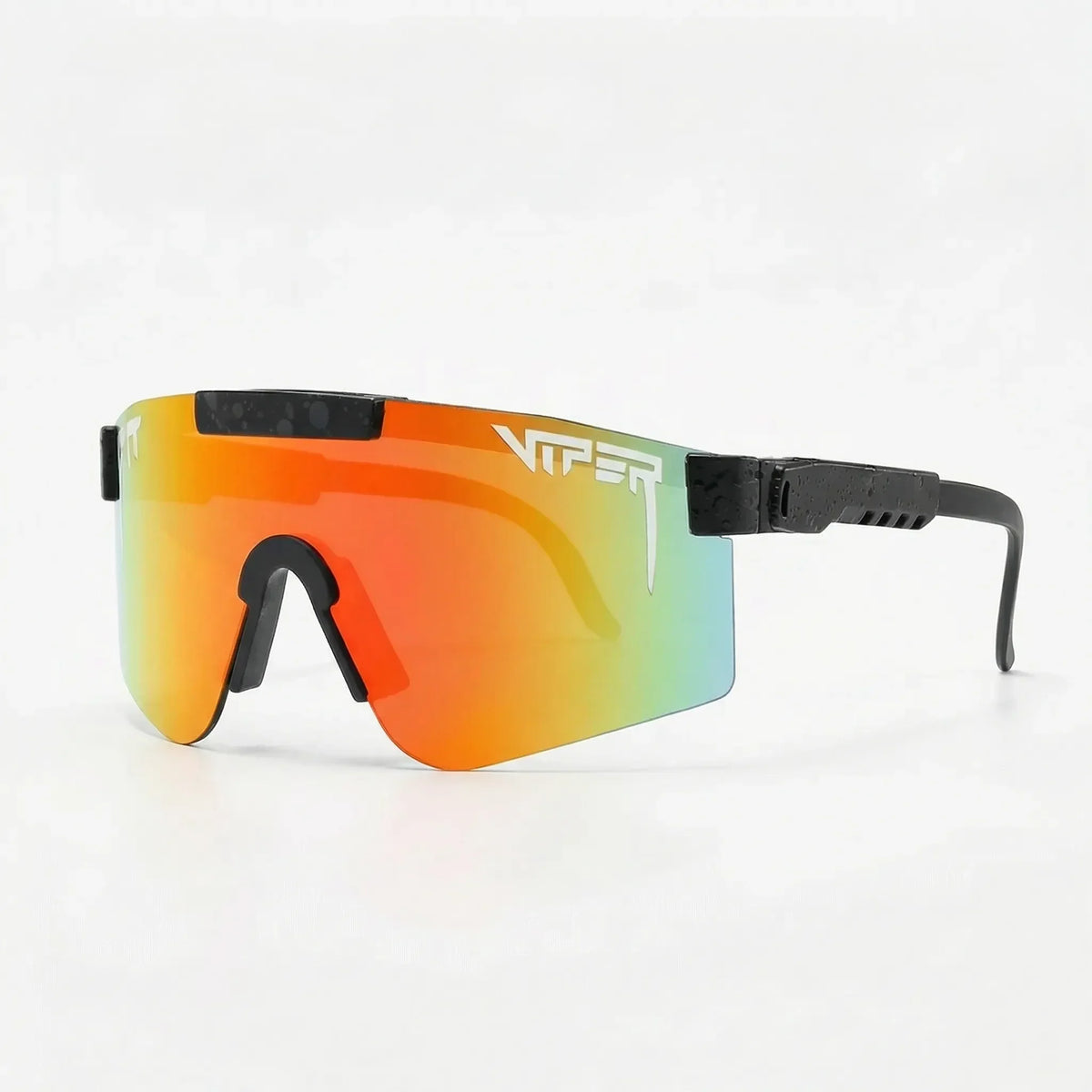 Übergroße Sportsonnenbrille mit Wraparound-Schutzglas und UV400-Gläsern