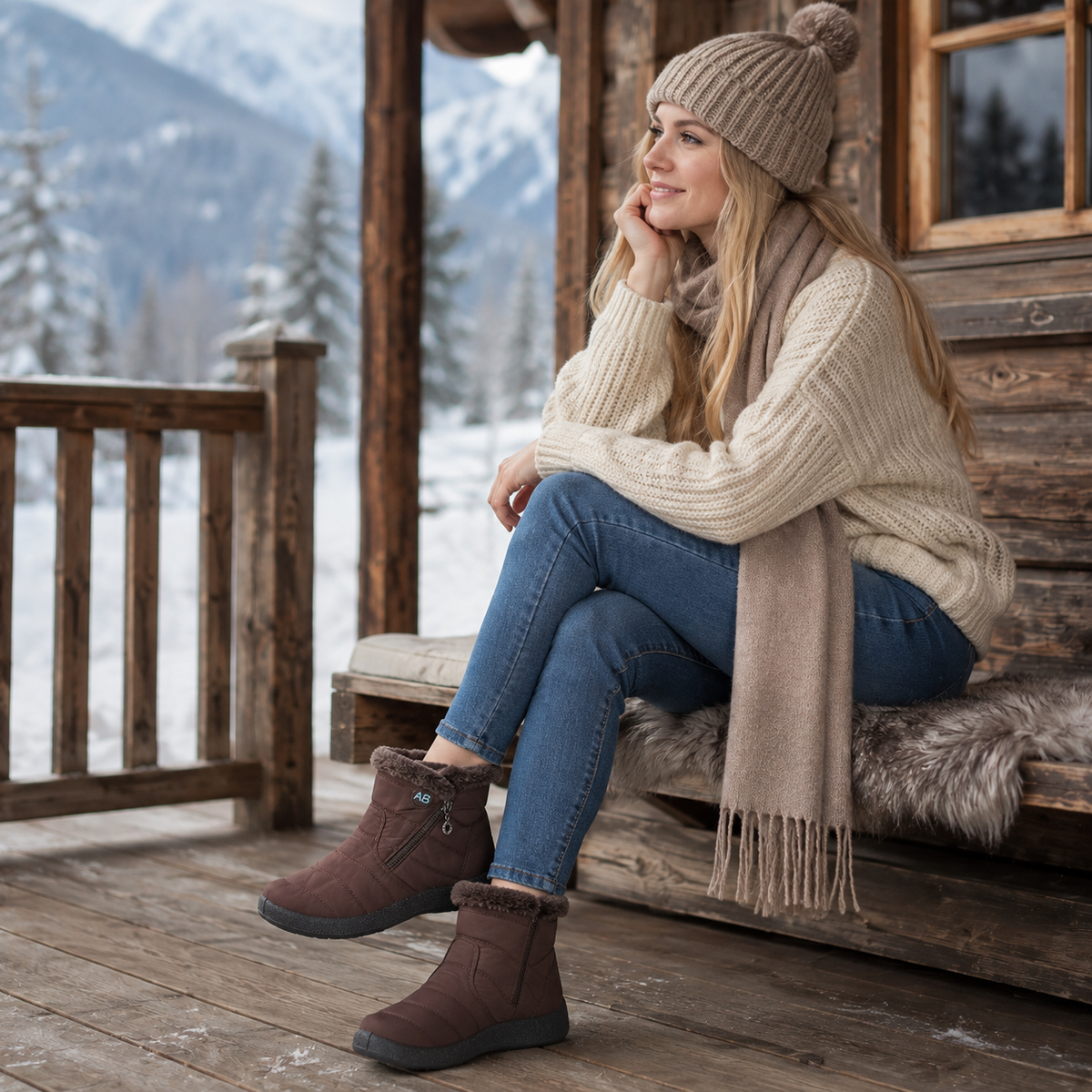 Camp Basel | Wasserdichte Knöchel-Winterstiefel