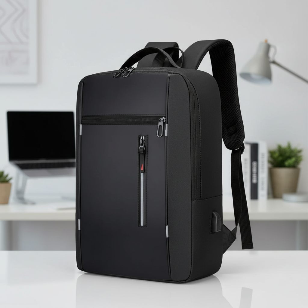 Wasserdichter Business-Rucksack mit Laptopfach und USB-Port