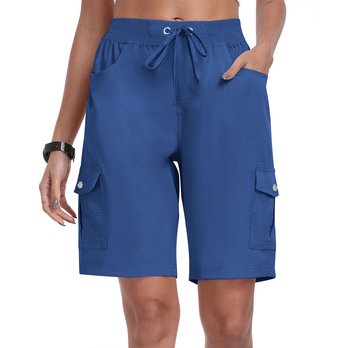 Damen Schnelltrocknende Cargo-Shorts mit Taschen