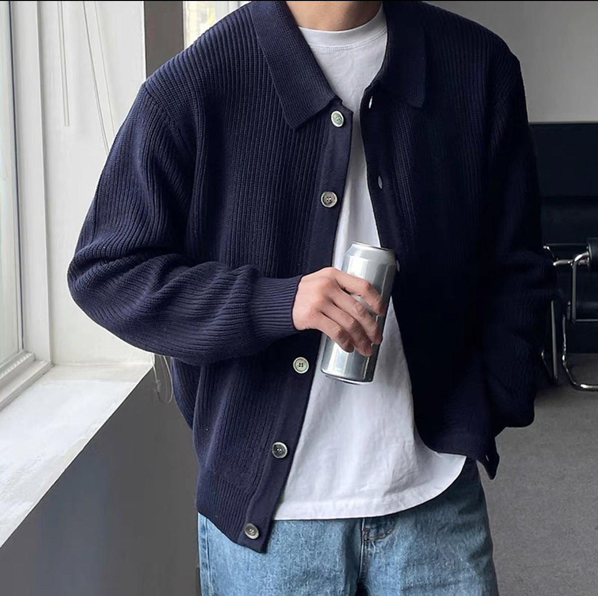 Camp Basel | Verdanox Schlanker Knopfcardigan