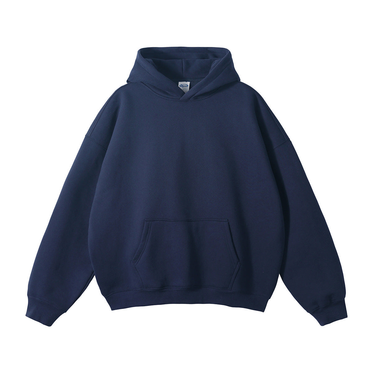 Unisex-Kapuzensweatshirt aus Bio-Baumwolle in lockerer Passform, mit Kängurutasche