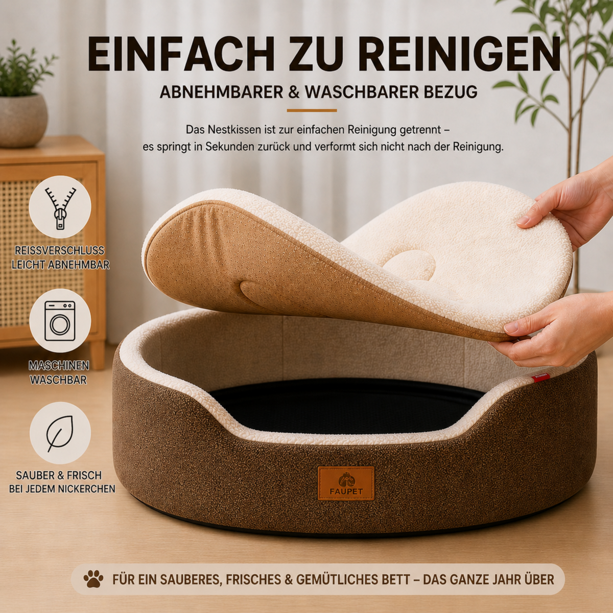 Camp Basel | Pawvello Orthopädisches Sofa-Hundebett