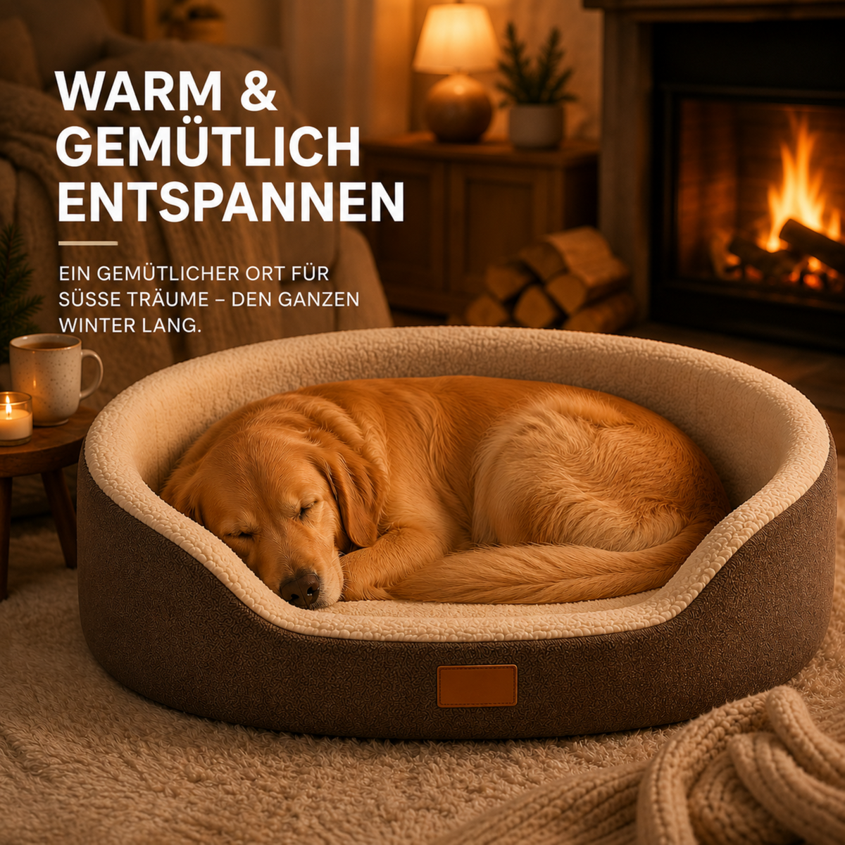 Camp Basel | Pawvello Orthopädisches Sofa-Hundebett