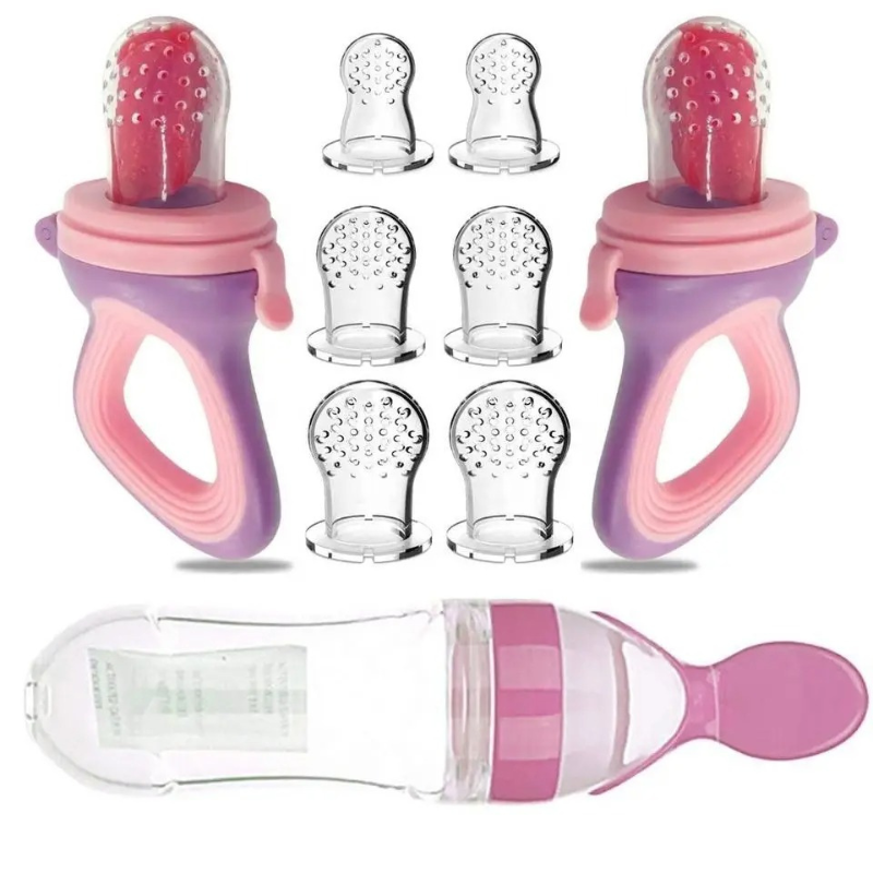 Baby-Fütterer mit Easy-Grip für frisches Obst und Zahnungshilfe