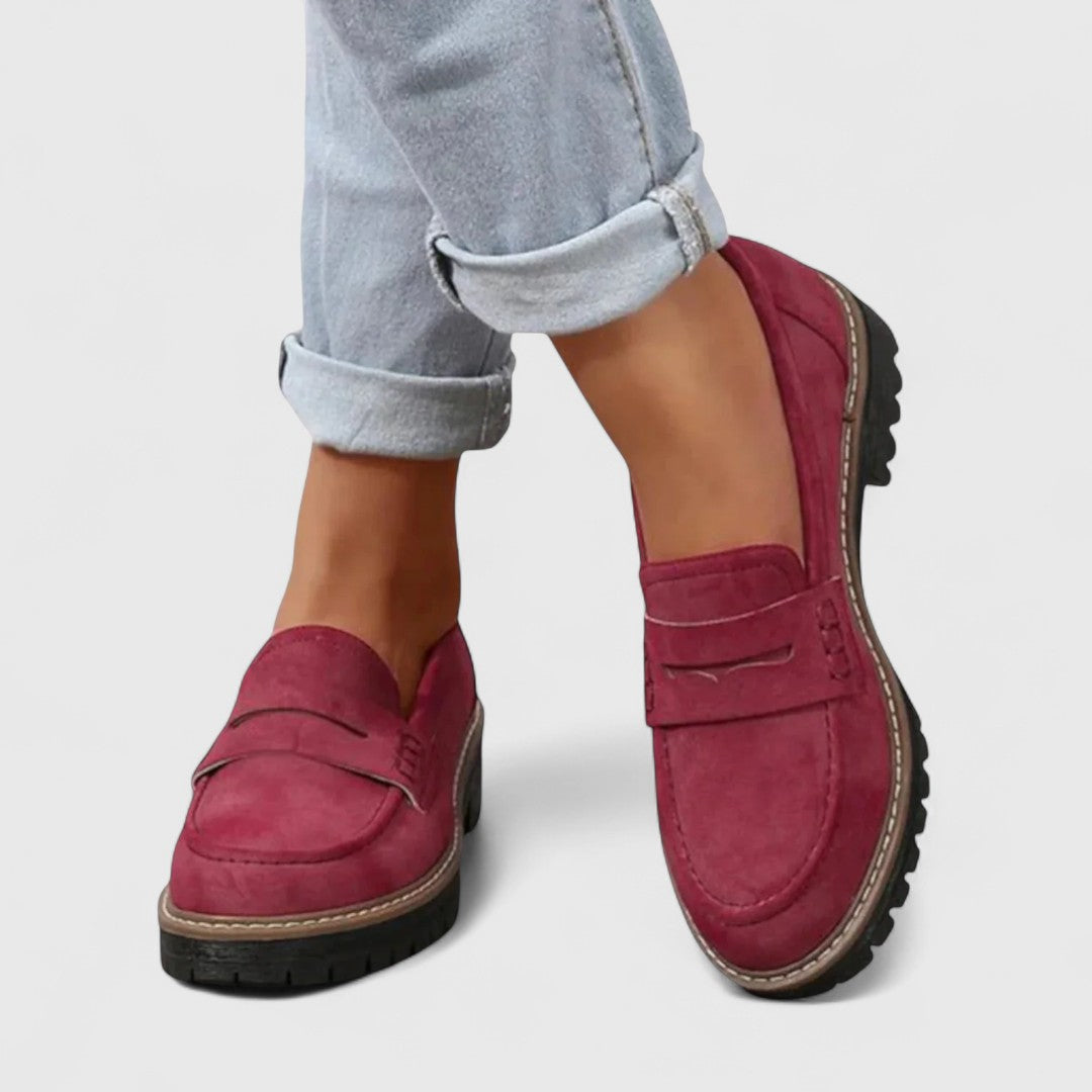 Plateau-Loafer mit Profilsohle