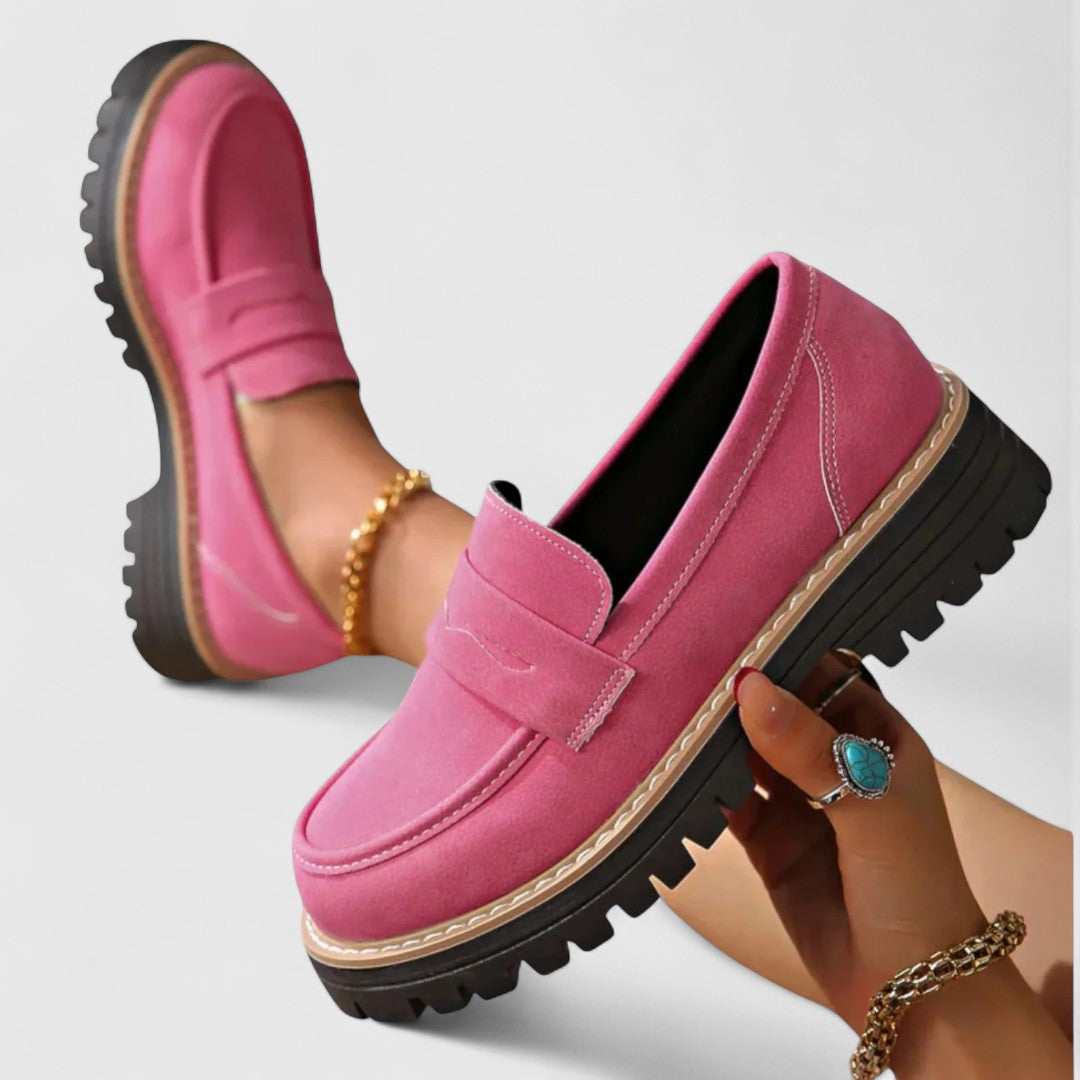 Plateau-Loafer mit Profilsohle