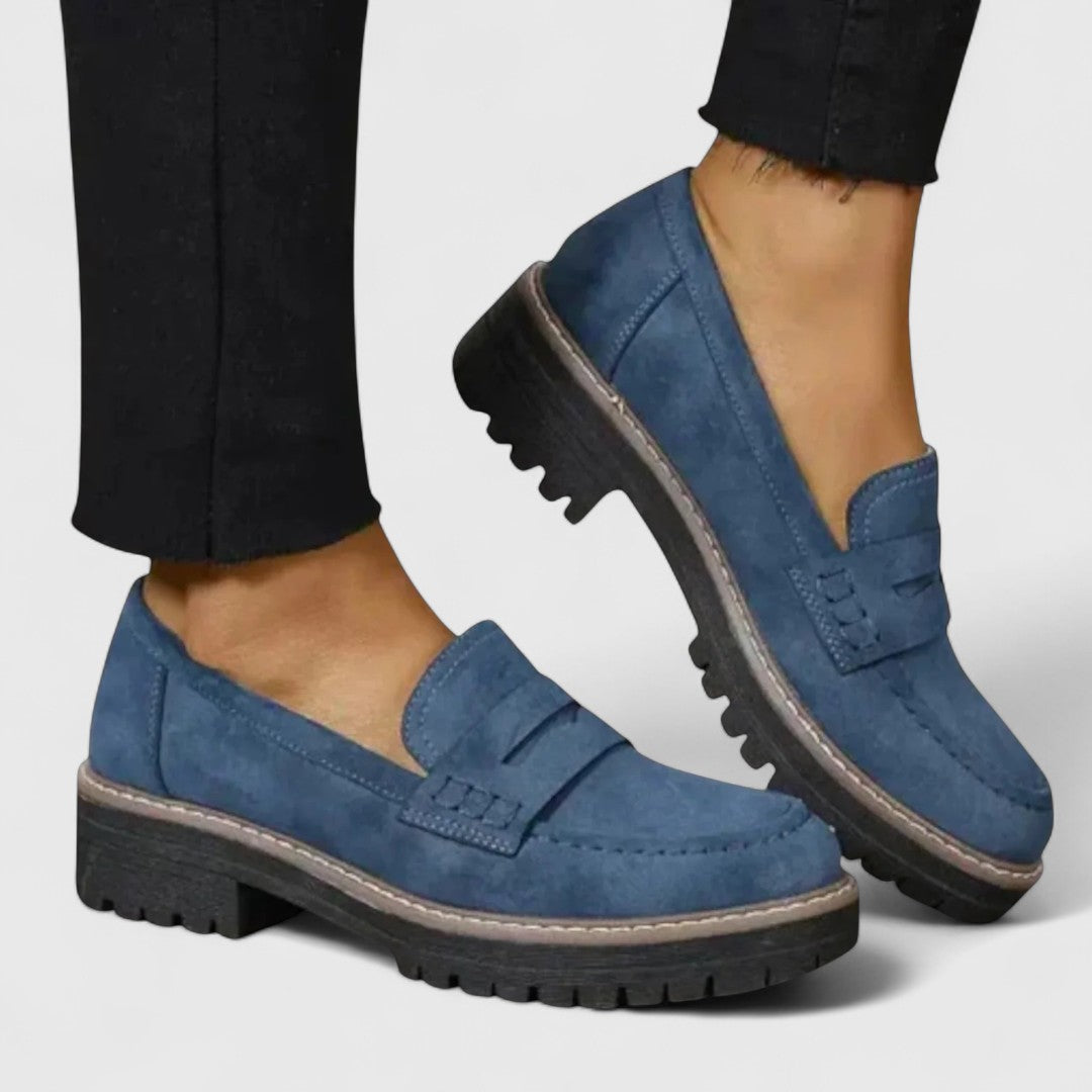 Plateau-Loafer mit Profilsohle