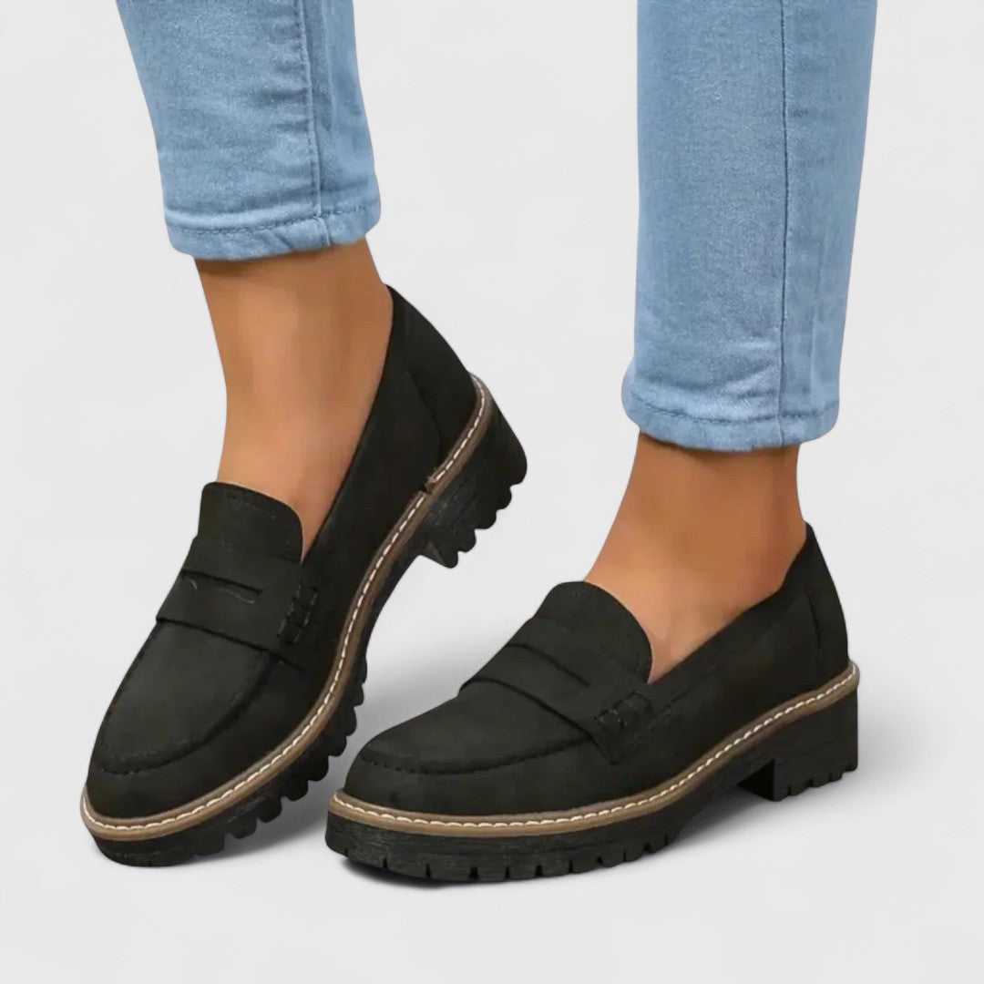 Plateau-Loafer mit Profilsohle